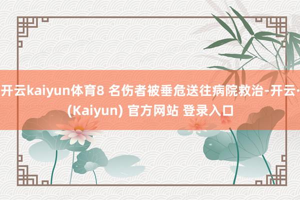 开云kaiyun体育8 名伤者被垂危送往病院救治-开云·(Kaiyun) 官方网站 登录入口