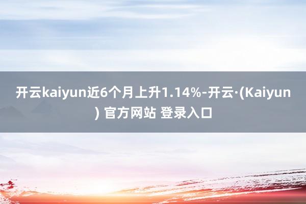 开云kaiyun近6个月上升1.14%-开云·(Kaiyun) 官方网站 登录入口